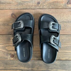 American Eagle western buckle sandals